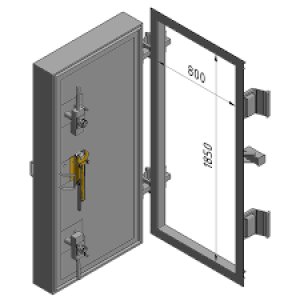 Reinforced Concrete Blast Door