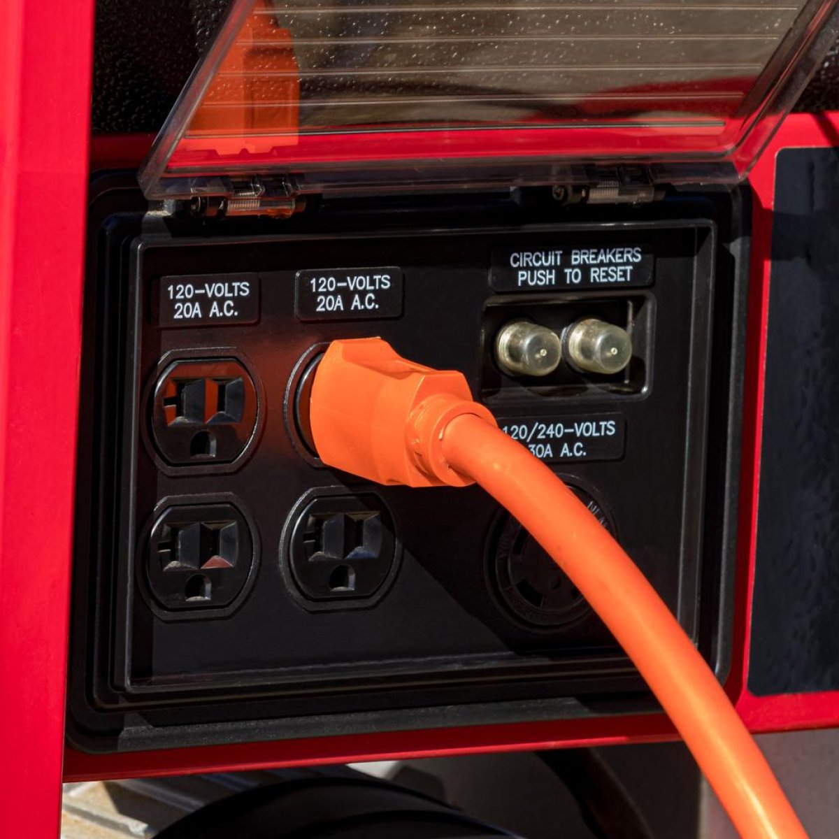The control panel