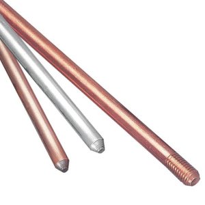 Galvanized steel ground rods