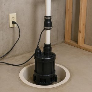 Submersible sump pumps