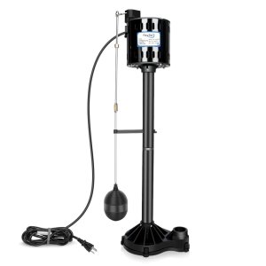 Pedestal sump pumps