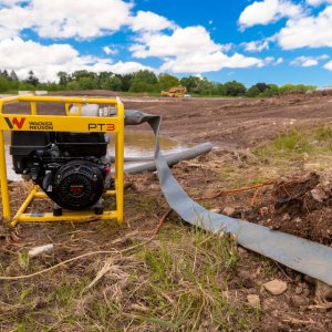 Portable gasoline trash pumps