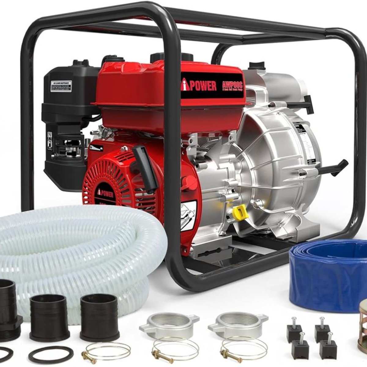 Portable gasoline trash pumps