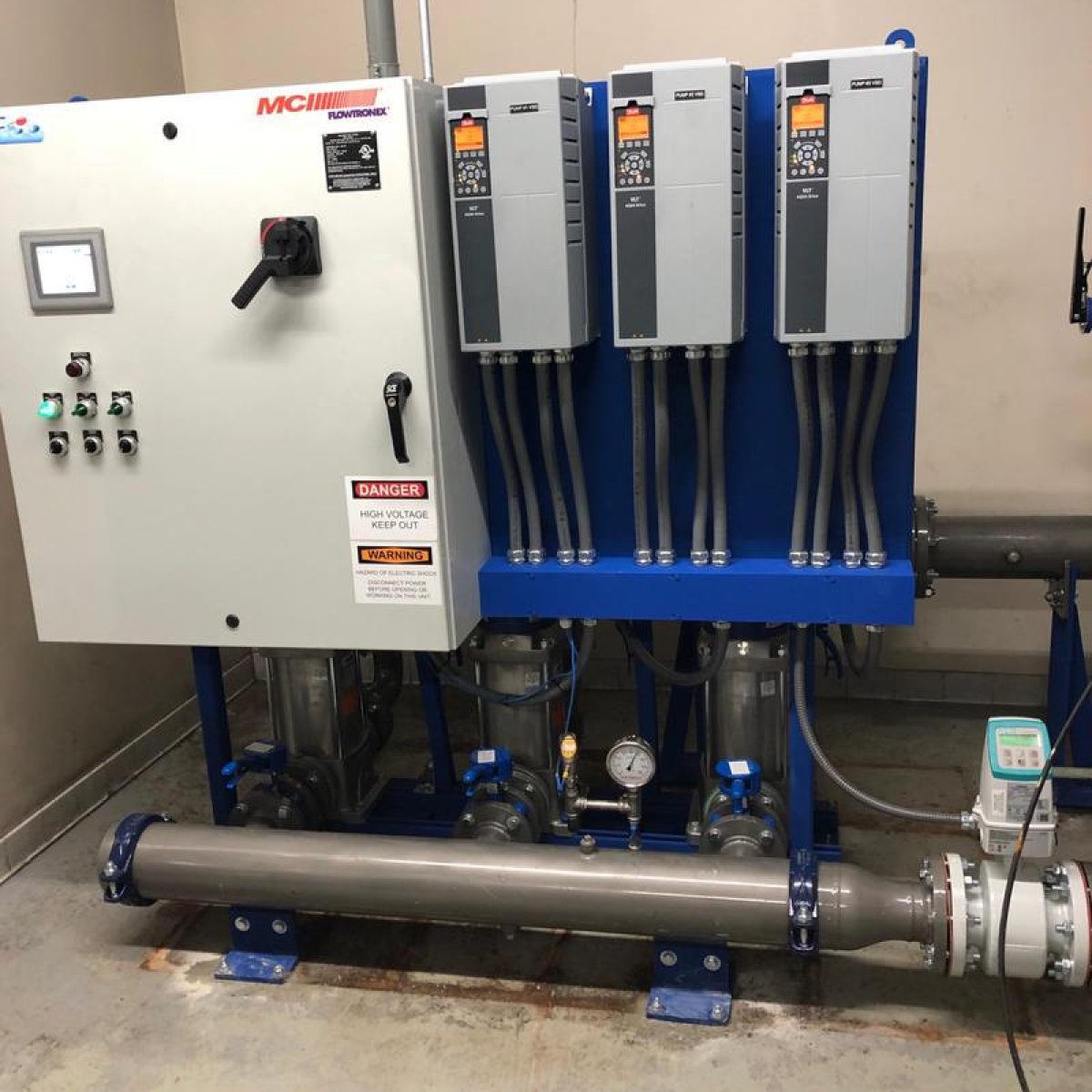 Variable Frequency Drive (VFD) Booster Pump System
