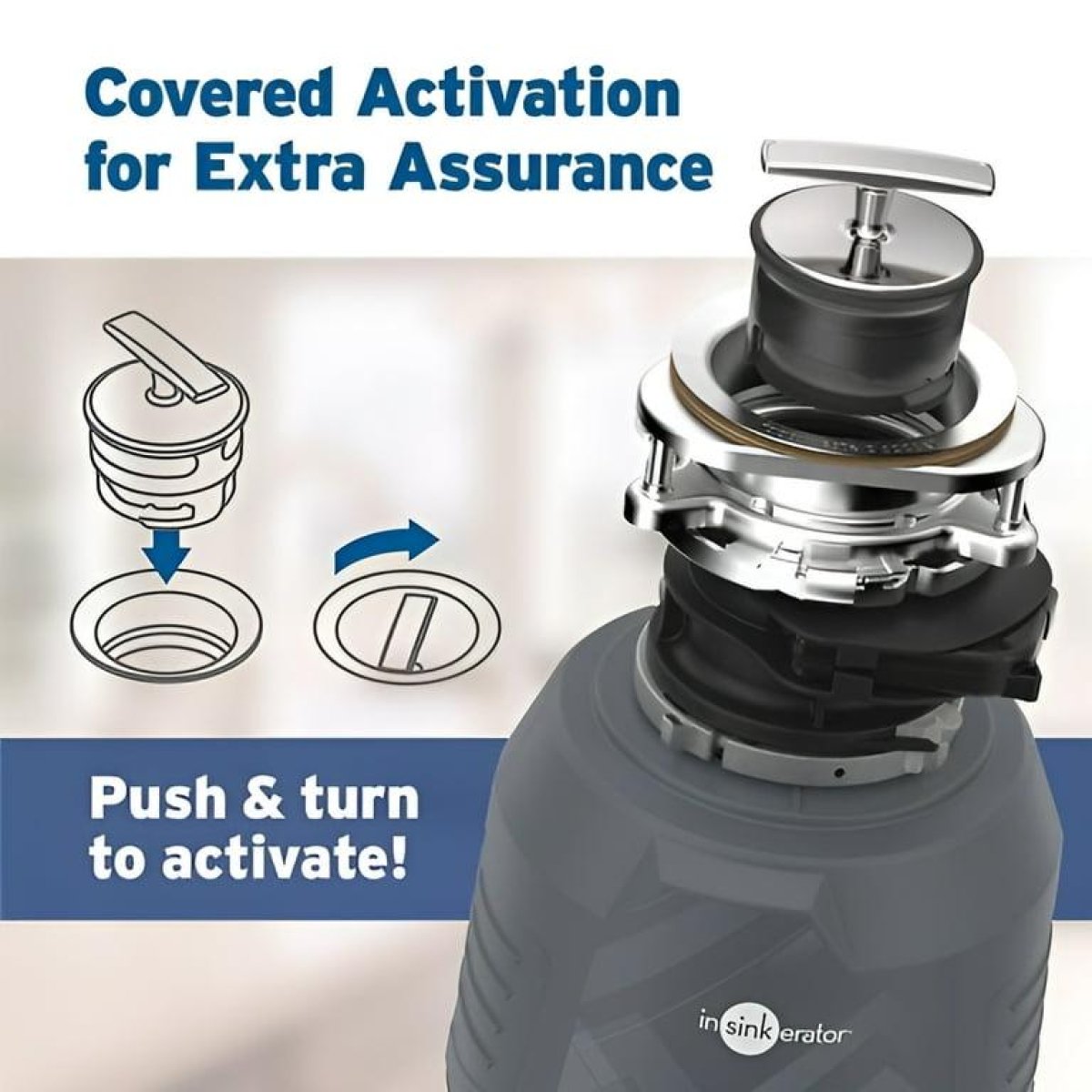 Batch feed garbage disposal units