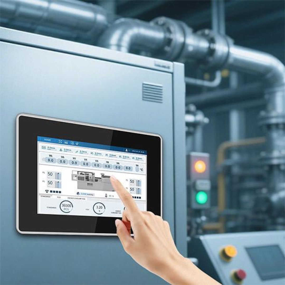 Touchscreen Building Management Operator Panel (HMI)