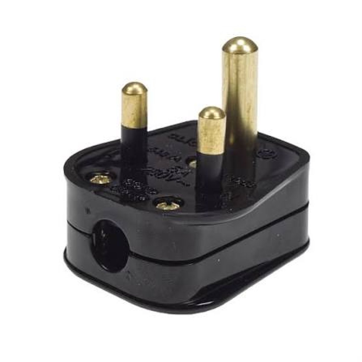 3-Pin Plug Top (Type D / M Round Pin)