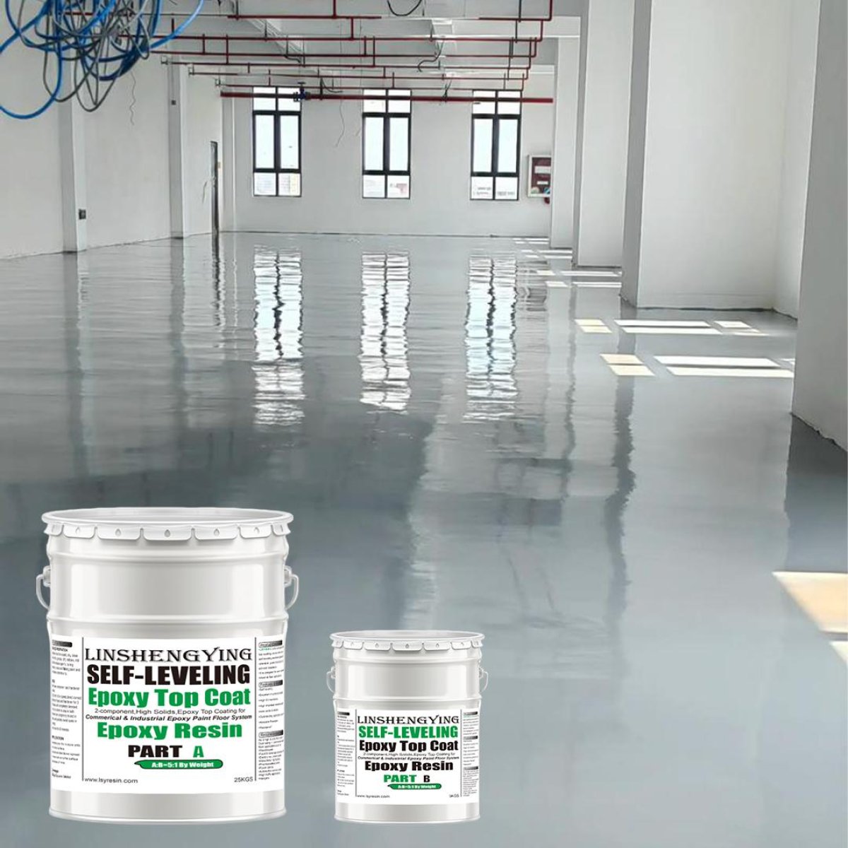 Epoxy floor coating