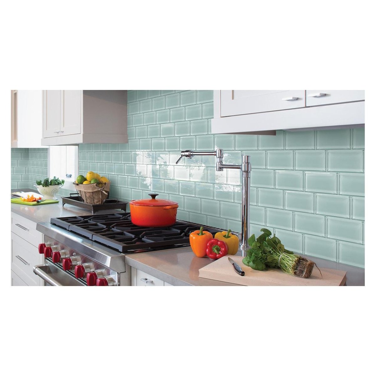 Decorative glass tiles