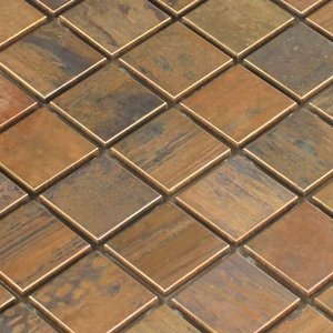 Metal mosaic tiles