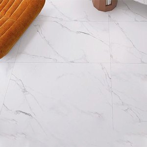 Marble-look porcelain tiles
