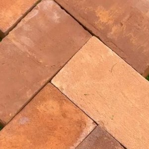 Terracotta paving tiles