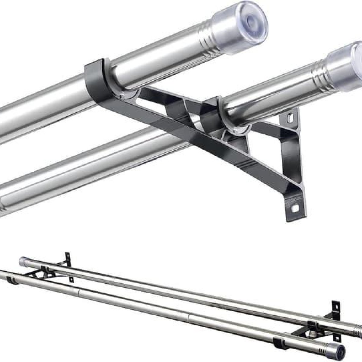Curtain rods and brackets
