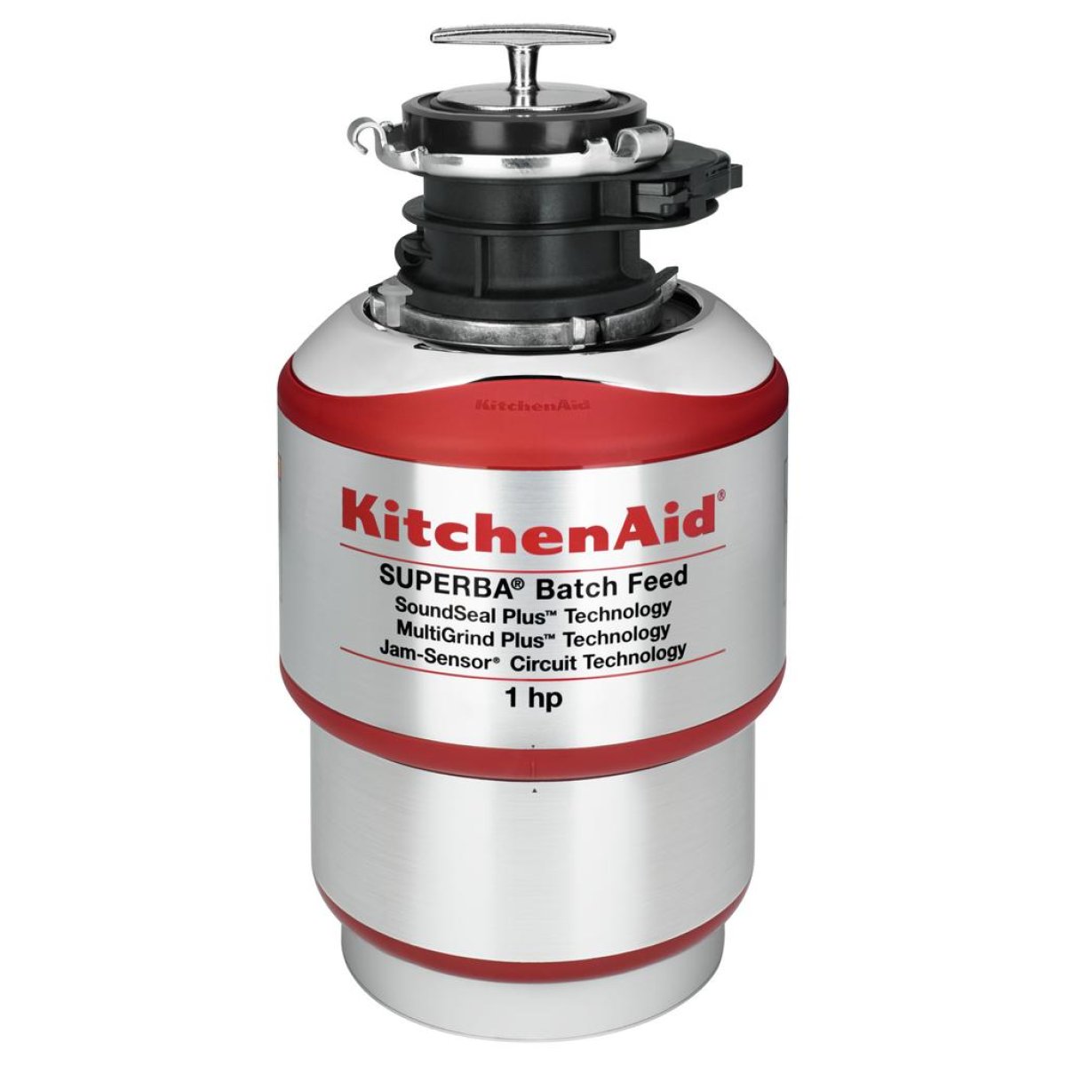 Batch feed garbage disposal units