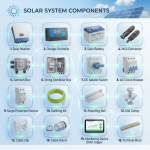 Solar Panel System Spare Parts
